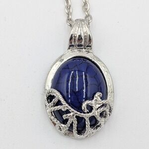 Vampire Diaries Inspired Katherine Pierce Daylight Pendant Necklace Blue